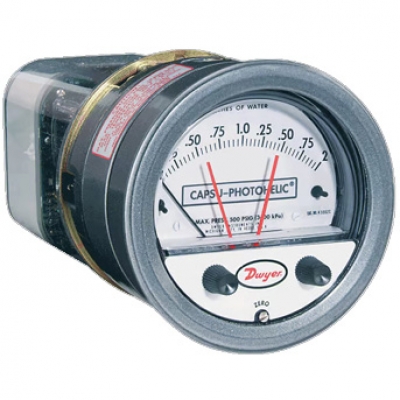 Series 43000 Capsu-Photohelic® Pressure Switch/Gauge